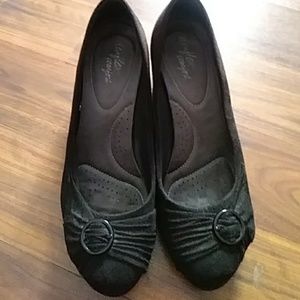 Size 10 - Black, Wedge Shoes